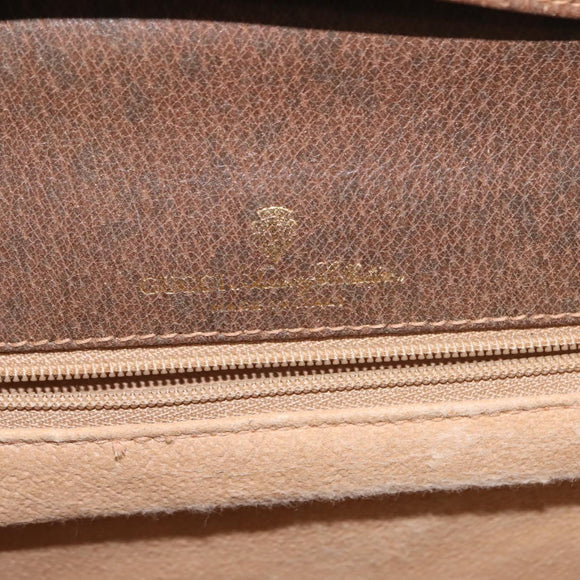 GUCCI GG Supreme Web Sherry Line Shoulder Bag PVC Beige 66 001 4461 Auth 148936