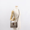 GUCCI GG Supreme Web Sherry Line Shoulder Bag PVC Beige 66 001 4461 Auth 148936-22
