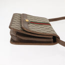 GUCCI GG Supreme Web Sherry Line Shoulder Bag PVC Beige 66 001 4461 Auth 148936-3