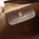 GUCCI GG Supreme Web Sherry Line Clutch Bag PVC Beige Gold 22 01 012 Auth 148937-9