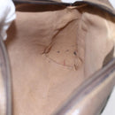 GUCCI GG Supreme Web Sherry Line Clutch Bag PVC Beige Gold 22 01 012 Auth 148937-11