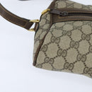 GUCCI GG Supreme Web Sherry Line Shoulder Bag PVC Beige Gold 010 378 Auth 148938-9