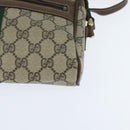 GUCCI GG Supreme Web Sherry Line Shoulder Bag PVC Beige Gold 010 378 Auth 148938-14