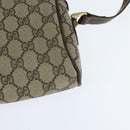 GUCCI GG Supreme Web Sherry Line Shoulder Bag PVC Beige Gold 010 378 Auth 148938-16