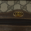 GUCCI GG Supreme Web Sherry Line Shoulder Bag PVC Beige Gold 010 378 Auth 148938-17