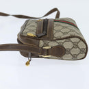 GUCCI GG Supreme Web Sherry Line Shoulder Bag PVC Beige Gold 010 378 Auth 148938-3