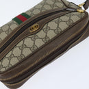 GUCCI GG Supreme Web Sherry Line Shoulder Bag PVC Beige Gold 010 378 Auth 148938-6
