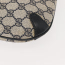 GUCCI GG Supreme Sherry Line Shoulder Bag PVC Navy Gold 39 02 026 Auth 148943-8