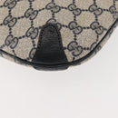 GUCCI GG Supreme Sherry Line Shoulder Bag PVC Navy Gold 39 02 026 Auth 148943-15