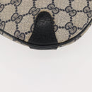 GUCCI GG Supreme Sherry Line Shoulder Bag PVC Navy Gold 39 02 026 Auth 148943-17