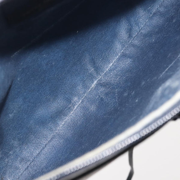 GUCCI GG Supreme Sherry Line Shoulder Bag PVC Navy Gold 39 02 026 Auth 148943