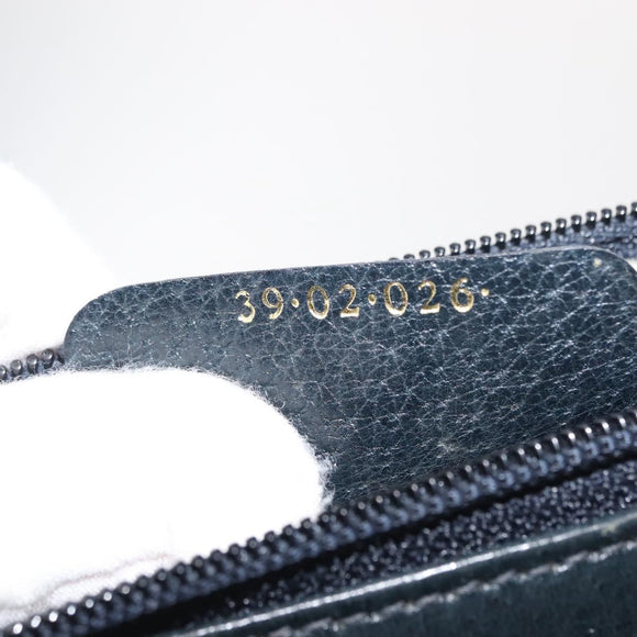 GUCCI GG Supreme Sherry Line Shoulder Bag PVC Navy Gold 39 02 026 Auth 148943