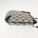 GUCCI GG Supreme Sherry Line Shoulder Bag PVC Navy Gold 39 02 026 Auth 148943-3