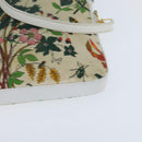 GUCCI Flora Shoulder Bag Canvas Beige Gold 004 92 0230 Auth 148945-16