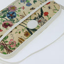 GUCCI Flora Shoulder Bag Canvas Beige Gold 004 92 0230 Auth 148945-6
