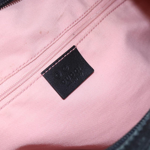 GUCCI GG Canvas Shoulder Bag Outlet Black Gold 262903 Auth 148947