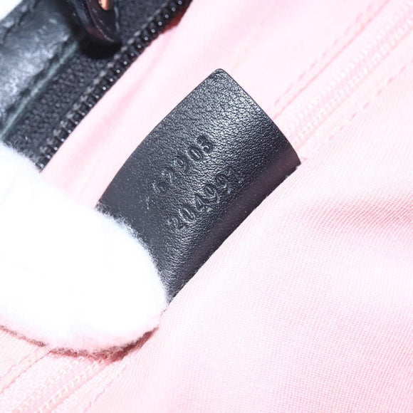 GUCCI GG Canvas Shoulder Bag Outlet Black Gold 262903 Auth 148947