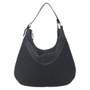 GUCCI GG Canvas Shoulder Bag Outlet Black Gold 262903 Auth 148947-13