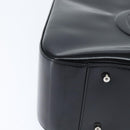 GUCCI Hand Bag Enamel Black 000 1013 0504 Auth 148949-9