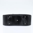 GUCCI Hand Bag Enamel Black 000 1013 0504 Auth 148949-5