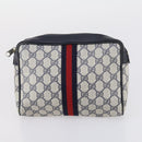 GUCCI GG Supreme Canvas Shoulder Bag 4 Set Beige Navy black Auth 148950-23
