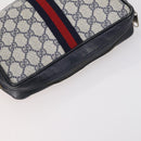 GUCCI GG Supreme Canvas Shoulder Bag 4 Set Beige Navy black Auth 148950-25