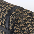 Christian Dior Trotter Canvas Boston Bag Navy Silver Auth 148951-8