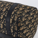 Christian Dior Trotter Canvas Boston Bag Navy Silver Auth 148951-16