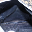 Christian Dior Trotter Canvas Boston Bag Navy Silver Auth 148951-18