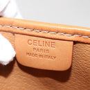 CELINE Macadam Canvas Pouch PVC Leather Brown Auth 148953-17
