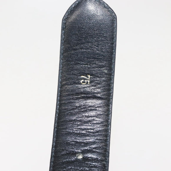 CELINE Belt Leather 31.5"" Black Auth 148954