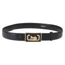 CELINE Belt Leather 31.5"" Black Auth 148954-1