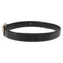 CELINE Belt Leather 31.5"" Black Auth 148954-3