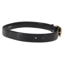 CELINE Belt Leather 31.5"" Black Auth 148954-4