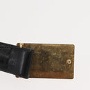 CELINE Belt Leather 31.5"" Black Auth 148954-6