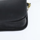 Coach Shoulder Bag Leather Black Gold Auth 148956-14