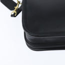 Coach Shoulder Bag Leather Black Gold Auth 148956-15