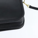 Coach Shoulder Bag Leather Black Gold Auth 148956-16