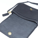 Coach Shoulder Bag Leather Black Gold Auth 148956-10