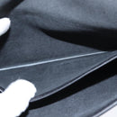 Coach Shoulder Bag Leather Black Gold Auth 148956-20