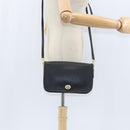 Coach Shoulder Bag Leather Black Gold Auth 148956-21