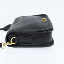 Coach Shoulder Bag Leather Black Gold Auth 148956-3