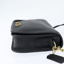 Coach Shoulder Bag Leather Black Gold Auth 148956-4