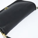 Coach Shoulder Bag Leather Black Gold Auth 148956-6