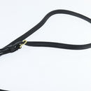 Coach Shoulder Bag Leather Black Gold Auth 148956-8