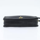 Coach Shoulder Bag Leather Black Gold Auth 148956-5