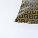 FENDI Zucchino Canvas Hand Bag Beige Auth 148960-10