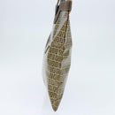 FENDI Zucchino Canvas Hand Bag Beige Auth 148960-4