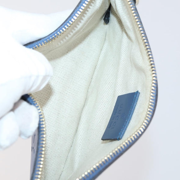 CELINE Fendi Gucci Cartier Macadam Canvas Pouch Leather 8 Set Blue Auth 148967