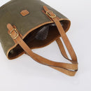 CELINE Macadam Canvas Shoulder Bag PVC 3 Set Beige Brown Auth 148968-12